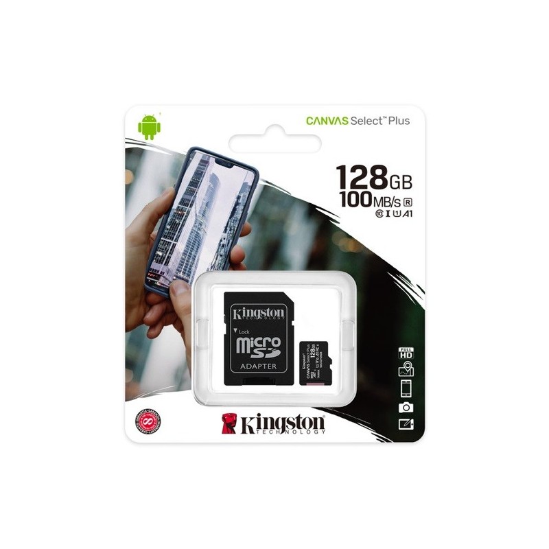 Micro SD Kingston Technology CANVAS SELECT PLUS