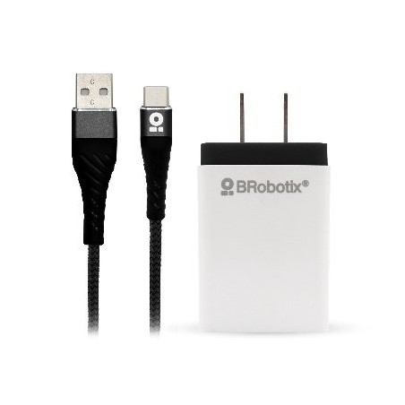 CARGADOR BROBOTIX USB C CABLE TIPO C CARGA RÁPIDA 963325