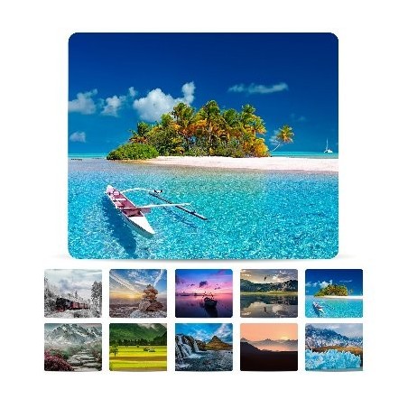 MOUSEPAD PAISAJES, PAQUETE CON 10 PIEZAS BROBOTIX 136285