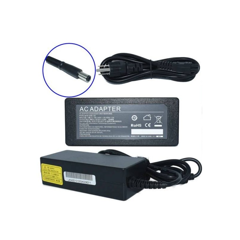 Cargador para Laptop GENERICO Adaptador de Corriente 65W 19.5V-3.34A