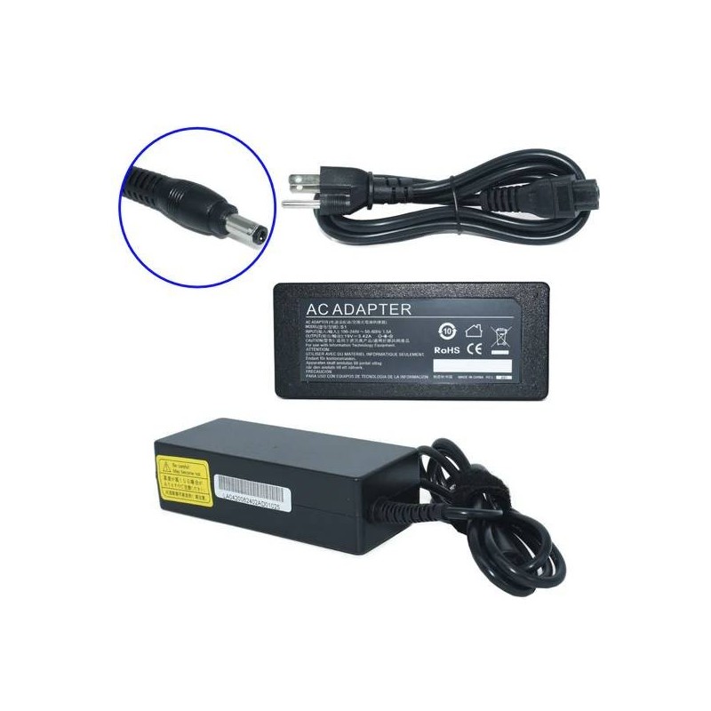 Cargador para Laptop GENERICO Adaptador de Corriente 65W 19V-3.42A