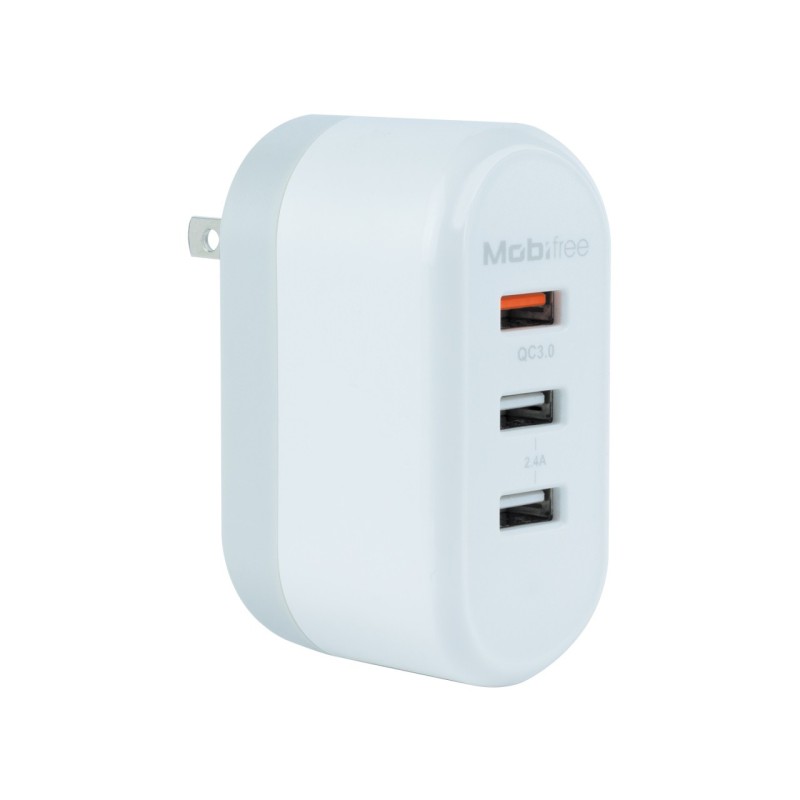 Cargador  Mobifree Cargador de pared 3 puertos USB