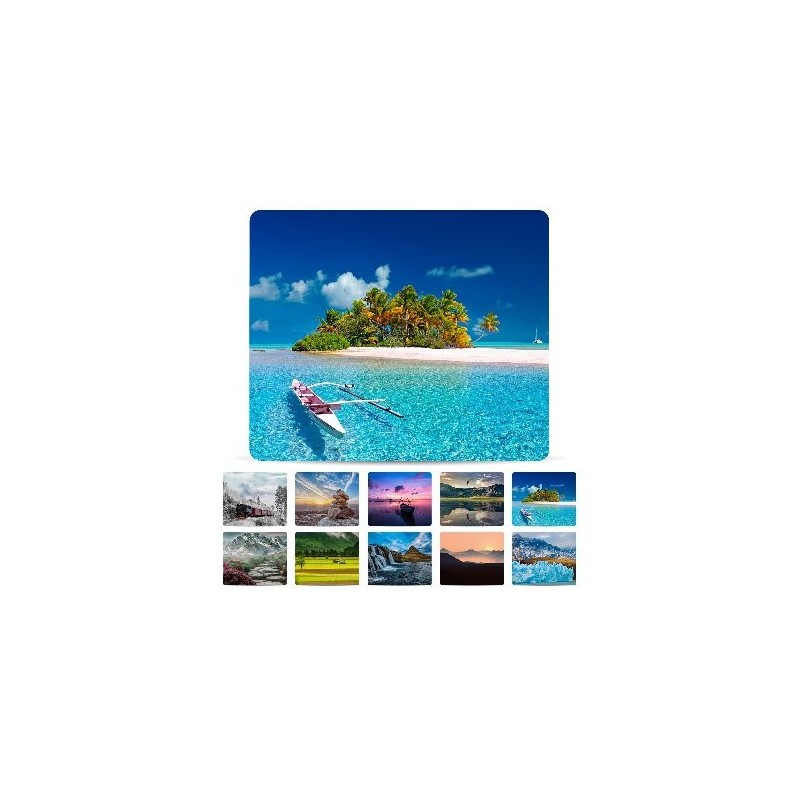 MOUSEPAD PAISAJES, PAQUETE CON 10 PIEZAS BROBOTIX 136285