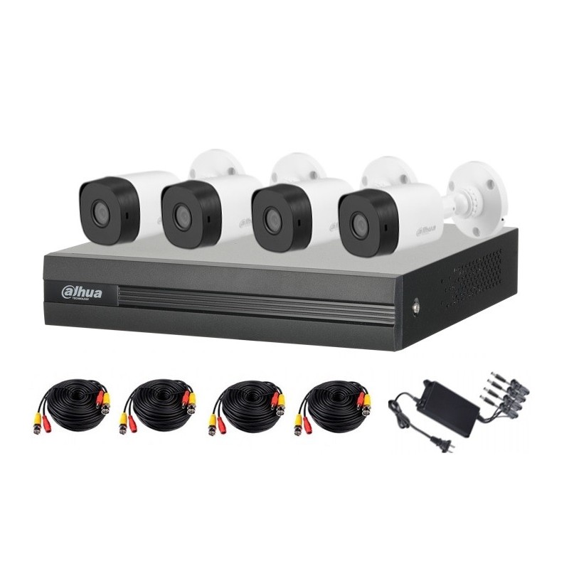 Kit de Videovigilancia Dahua 4 canales Dahua Technology KITXVR1B04-I1MP-2.8