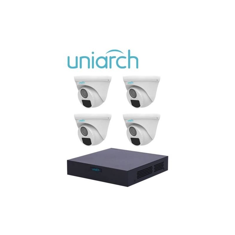 Kit de videovigilancia UNIARCH XVR301-04F 4*UAC-T112-F28