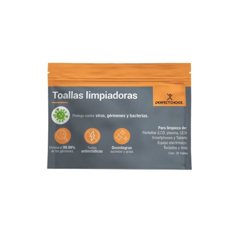 Toallas Limpiadoras PERFECT CHOICE PC-030270