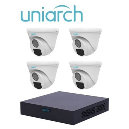 Kit de videovigilancia UNIARCH XVR301-04F 4*UAC-T112-F28