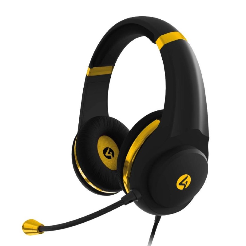 Auriculares Gaming 4Gamers XP-GOLDBLK-M-4G