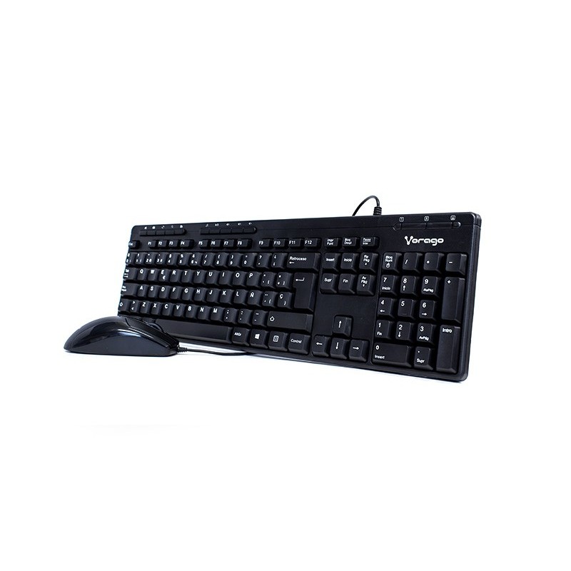 Kit de Teclado y Mouse VORAGO KM-104