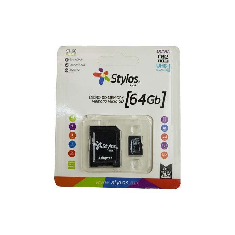 Memoria Micro SD Stylos STMSDA3B