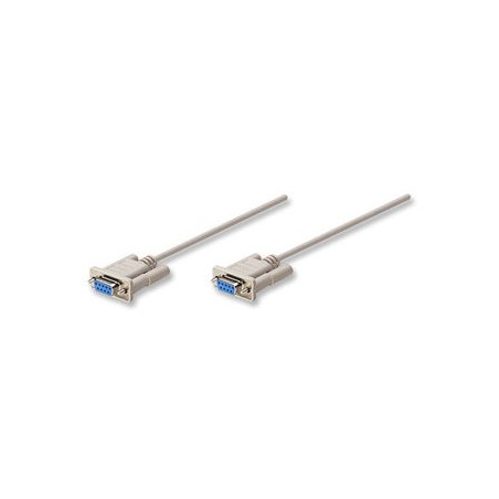 Cable Serial - DB9 - RS232 - Null Modem MANHATTAN 301404