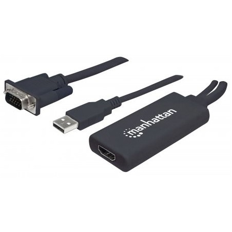 Convertidor VGA+Audio a HDMI MANHATTAN 152426