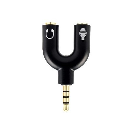 Adaptador Stereo 3.5 mm Macho a Dual 3.5 mm H BROBOTIX 181802-2