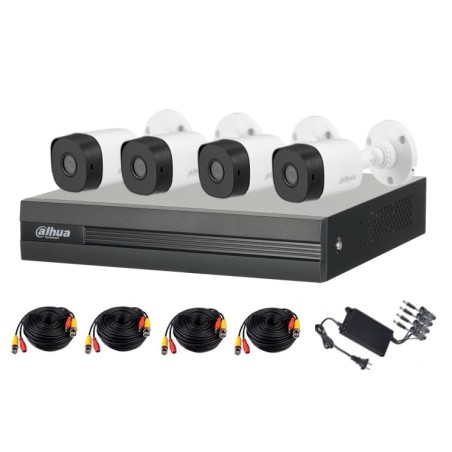 Kit de Videovigilancia Dahua 4 canales Dahua Technology KITXVR1B04-I1MP-2.8